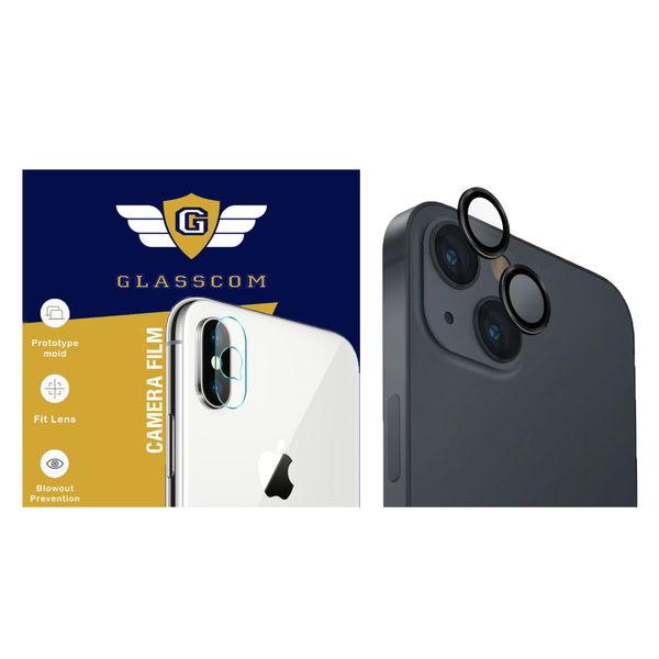 محافظ لنز دوربین گلس کام مدل GCLR-IP13 مناسب برای گوشی موبایل اپل iPhone 13