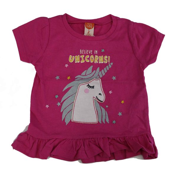 تی شرت آستین کوتاه نوزادی کوتون مدل Unicorn
