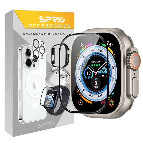 محافظ صفحه نمایش شیشه‌ای اسپریگ مدل SH-FULL مناسب برای ساعت هوشمند هاینو تکو T89 Ultra / T99 Ultra max
