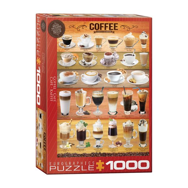 پازل 1000 تکه یوروگرافیکس پازلز مدل 0589 Coffee