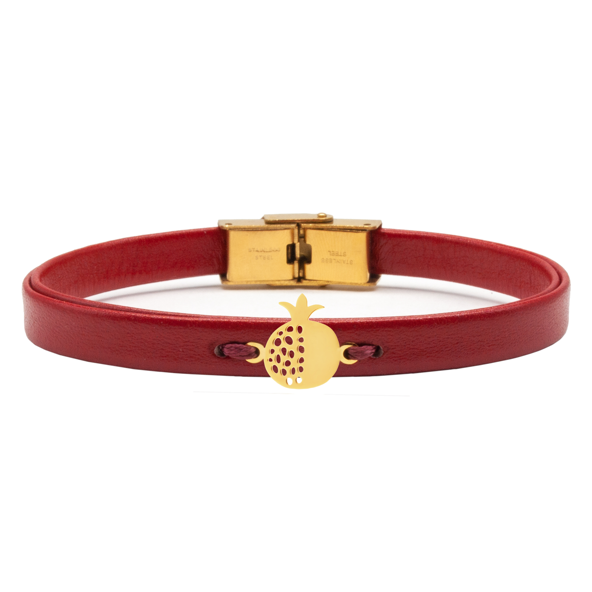 دستبند طلا 18 عیار زنانه سهی طرح انار کد SB44