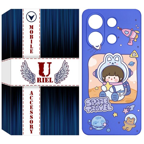 کاور یوریل مدل سیلیکونی کد 9 طرح دختر فضانورد مناسب برای گوشی موبایل شیائومی Redmi Note 13 4G