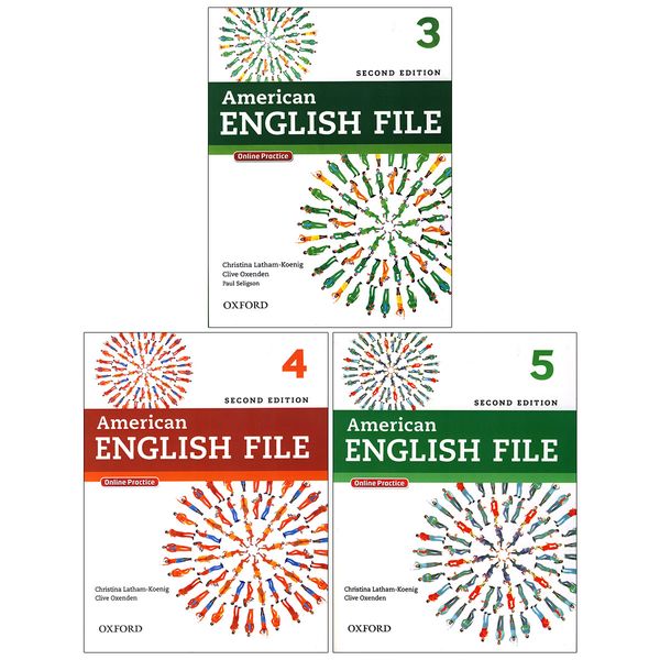 کتاب American English File 3-5 2nd اثر Clive Oxenden انتشارات آکسفورد 3 جلدی