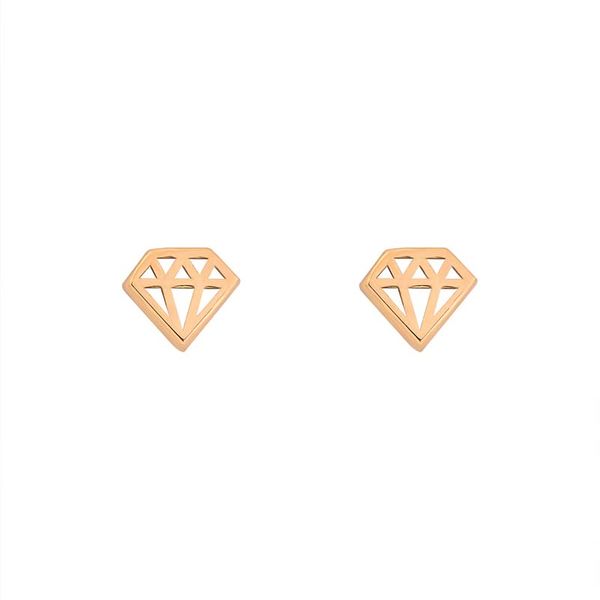 گوشواره طلا 18 عیار زنانه اُرِل گالری مدل الماس اسپشیال