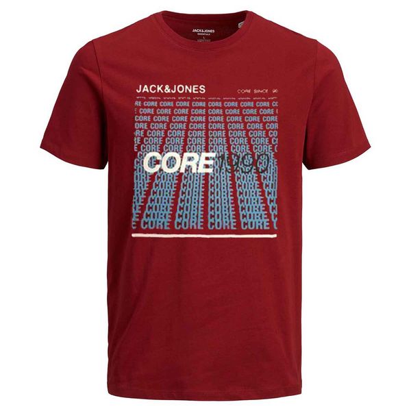تی شرت آستین کوتاه مردانه جک اند جونز مدل STAR12173066 رنگ قرمز