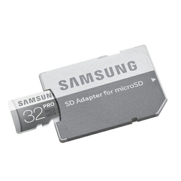 کارت حافظه microSDXC سامسونگ مدل Pro کلاس 10 استاندارد UHS-I سرعت 90MBps  ظرفیت 32 گیگابایت به  همراه آداپتور SD