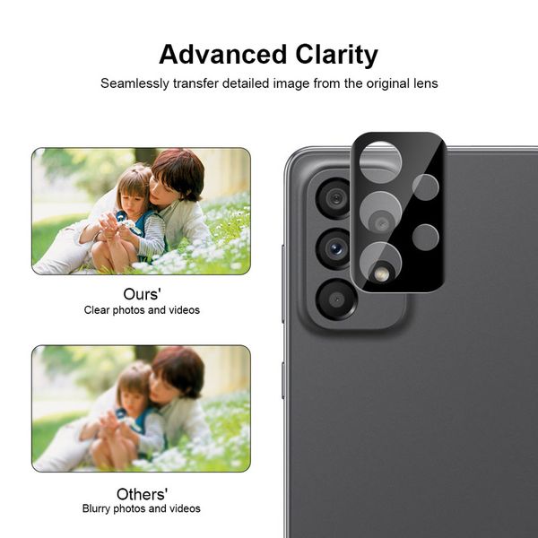 محافظ لنز دوربین بوک مدل 3D-9H مناسب برای گوشی موبایل سامسونگ Galaxy A73 / A23