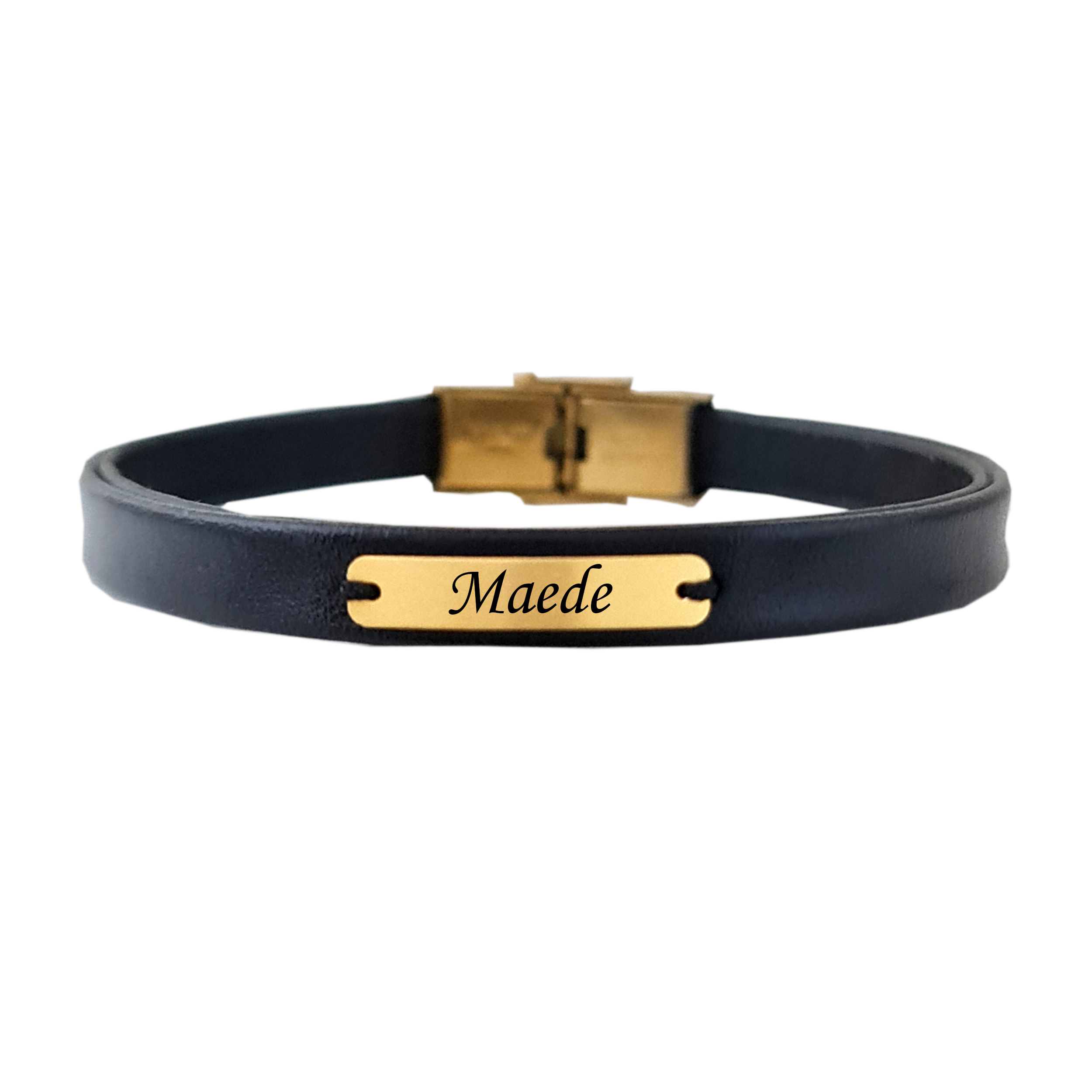 دستبند طلا 18 عیار زنانه لیردا مدل اسم مائده