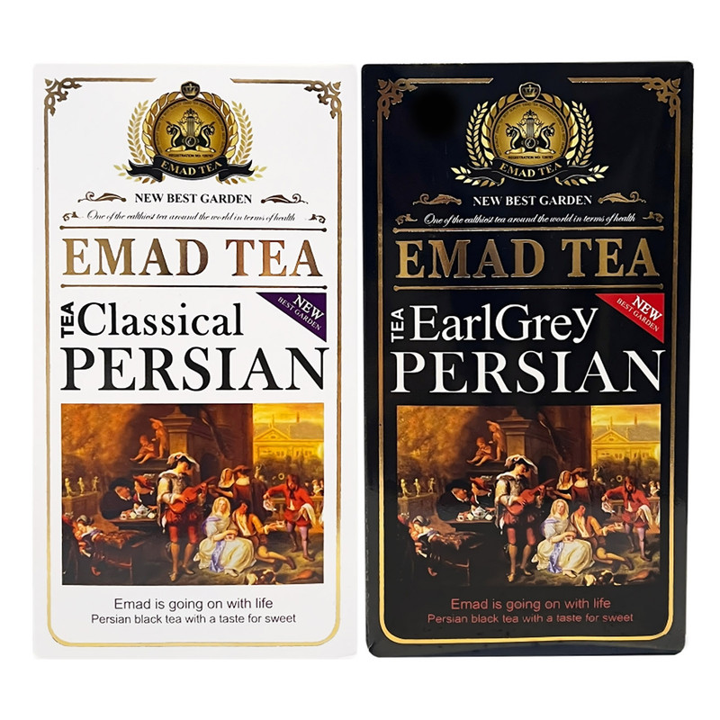 چای سیاه کلاسیک ایرانی و عطری عماد - 400 گرم بسته 2 عددی