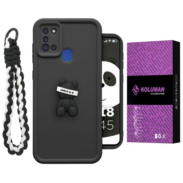 کاور کلومن مدل Hussel مناسب برای گوشی موبایل سامسونگ Galaxy A21S به همراه بندآویز