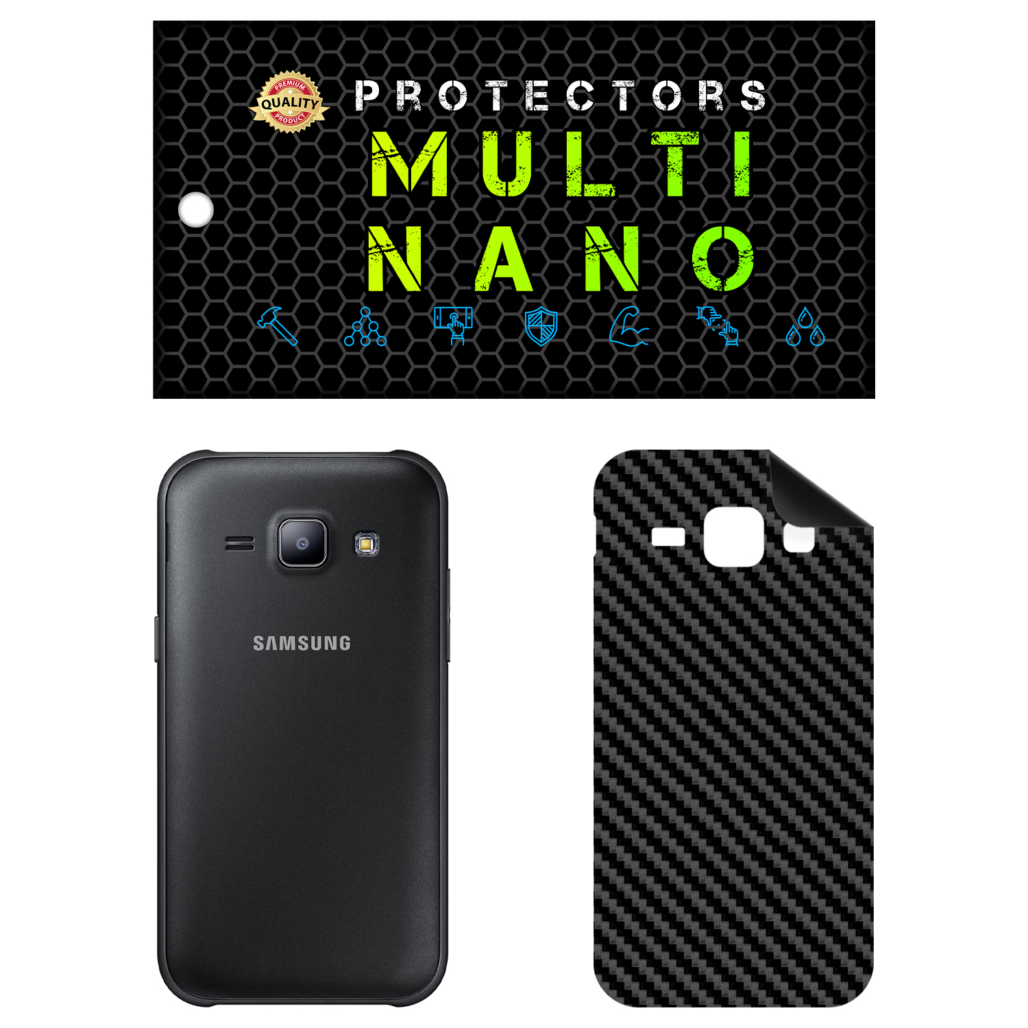 برچسب پوششی مولتی نانو مدل X-F1C مناسب برای گوشی موبایل سامسونگ Galaxy J1 