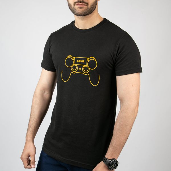 تی شرت آستین کوتاه مردانه مدل گیمر طرح Joystick کد G005