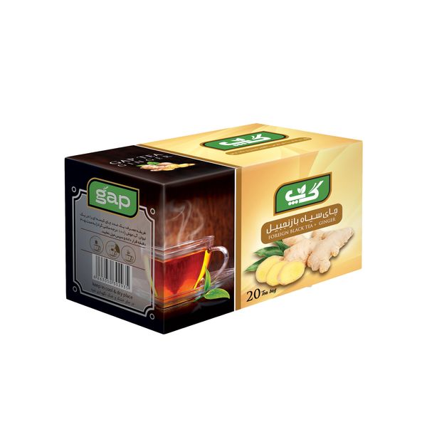 چای سیاه با زنجبیل گپ - 2 گرم بسته 20 عددی