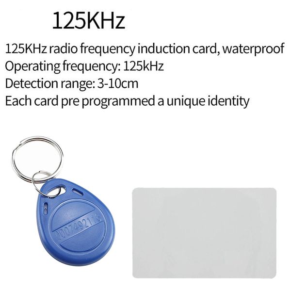 دستگاه کنترل تردد کارتی و رمزی کد RFID 125KHZ همراه تگ و تغذیه مخصوص
