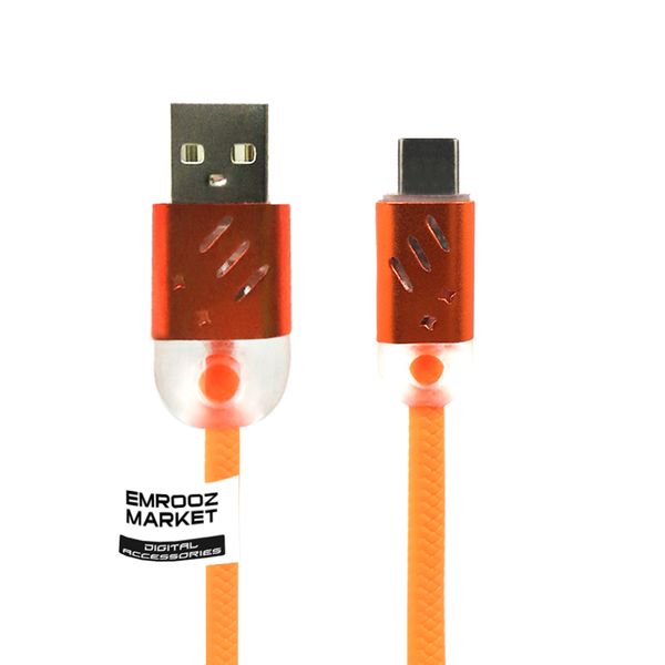 کابل تبدیل USB به USB-C امروزمارکت مدل EM10C13 طول 1 متر
