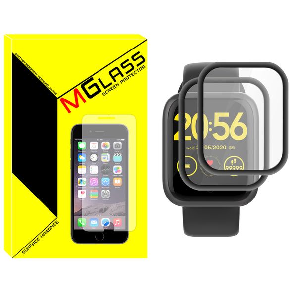 محافظ صفحه نمایش نانو ام‌گلس مدل Pmma-MG مناسب برای ساعت هوشمند اومتینگ E-joy بسته دو عددی