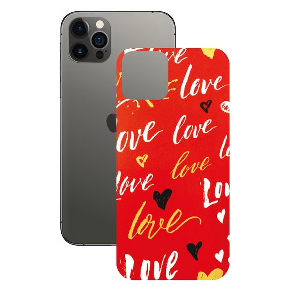 برچسب پوششی راک اسپیس طرح Love مناسب برای گوشی موبایل اپل iPhone 12 Pro Max