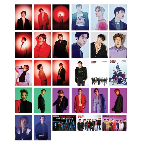 آویز تزیینی آبنبات رنگی طرح آلبوم EXO - Love shot کد PAK006 مجموعه 29 عددی
