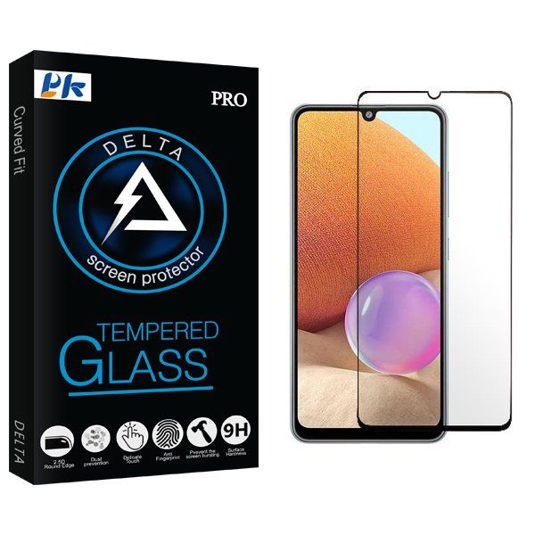 محافظ صفحه نمایش شیشه ای پی کی مدل Delta Full مناسب برای گوشی موبایل سامسونگ Galaxy A32 4G
