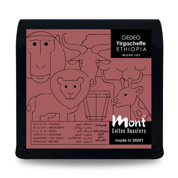 دانه قهوه تخصصی مونت اتیوپی یرگاچف - 250 گرم