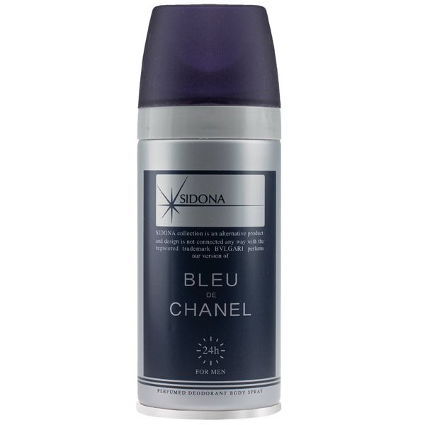 اسپری خوشبو کننده بدن مردانه سیدونا مدل Blue de Chanel حجم 150 میلی لیتر