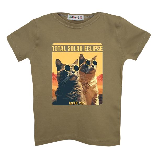 تی شرت آستین کوتاه پسرانه مدل گربه