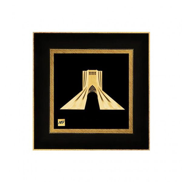 تابلو طلا کوب مارک گلد طرح برج آزادی کد TI012