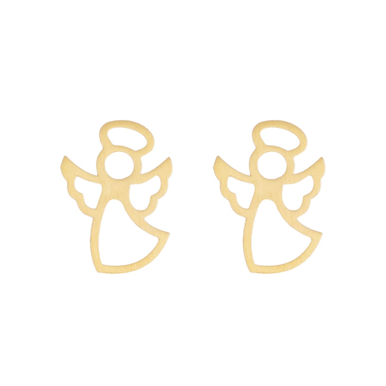 گوشواره طلا 18 عیار زنانه قیراط طرح فرشته کد GH4790