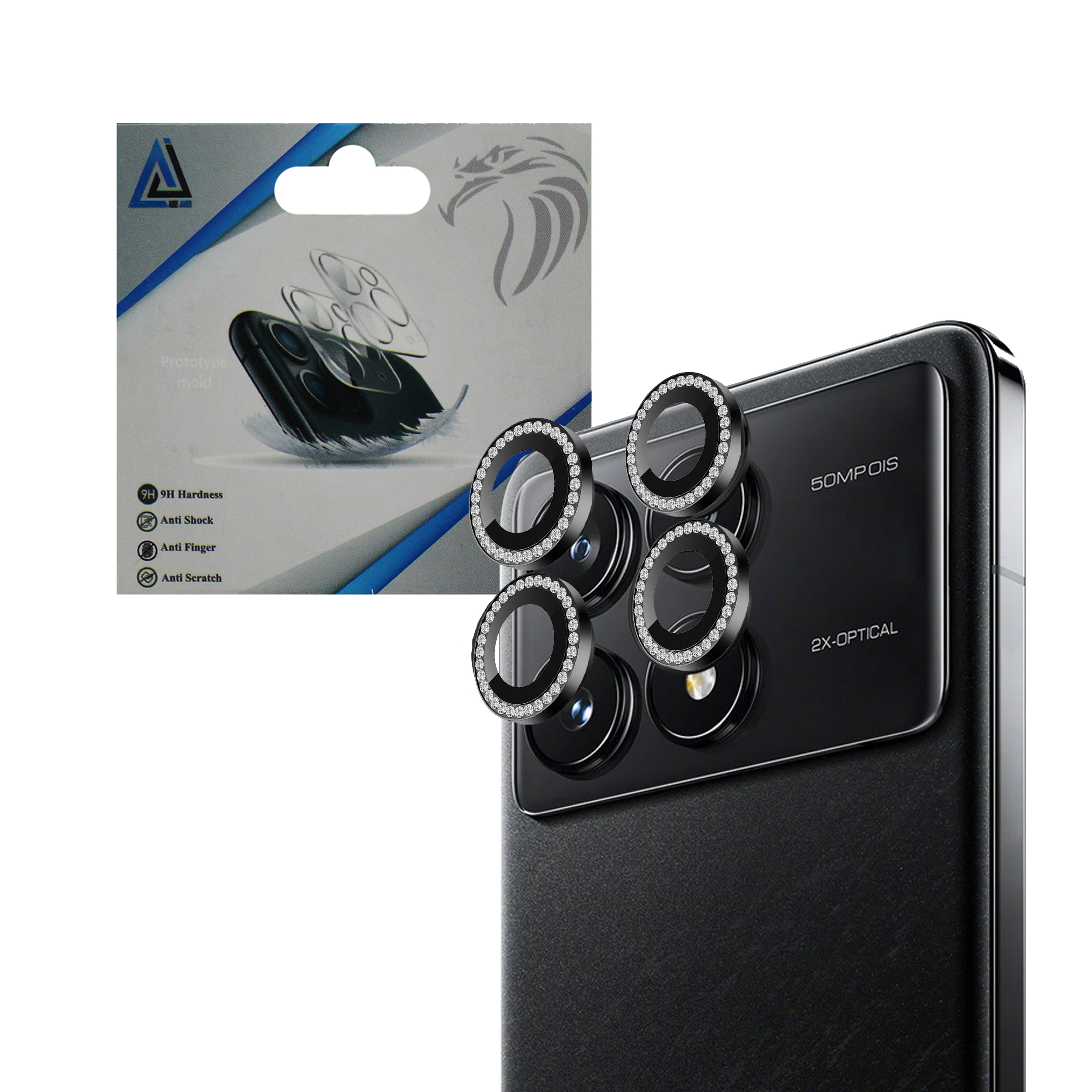 محافظ لنز دوربین مدل Pro 5G_Diamond مناسب برای گوشی موبایل شیائومی X6 Pro 5G