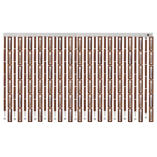 پرده آریا کریستال مدل چوبی سایز 150x250 سانتی متر