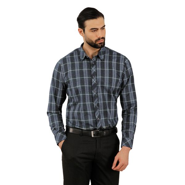 پیراهن آستین بلند مردانه پاتن جامه مدل پشمی 102721020232290