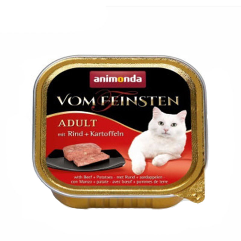 کنسرو غذای گربه آنیموندا مدل گوشت گاو وزن 100 گرم