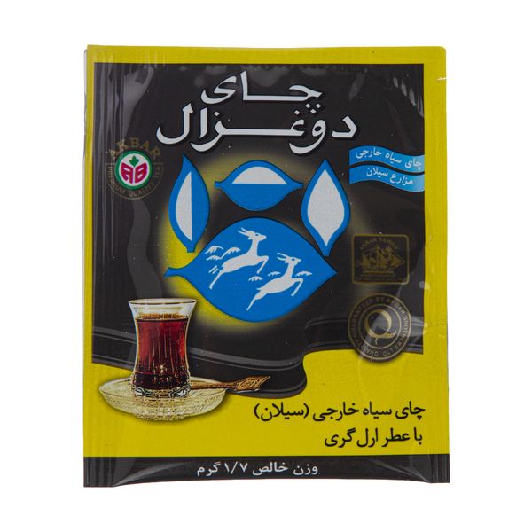 چای سیاه کیسه ای دوغزال -1.7 گرم بسته 500 عددی