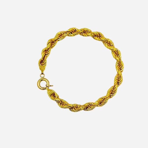 دستبند طلا 18 عیار زنانه طلای کامک مدل پیچ
