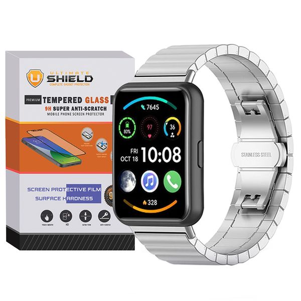 بند آلتیمیت شیلد مدل UL-Swatch-Link مناسب برای ساعت هوشمند امیزفیت GTR 42mm / Pop / Pop 2 / Pop pro