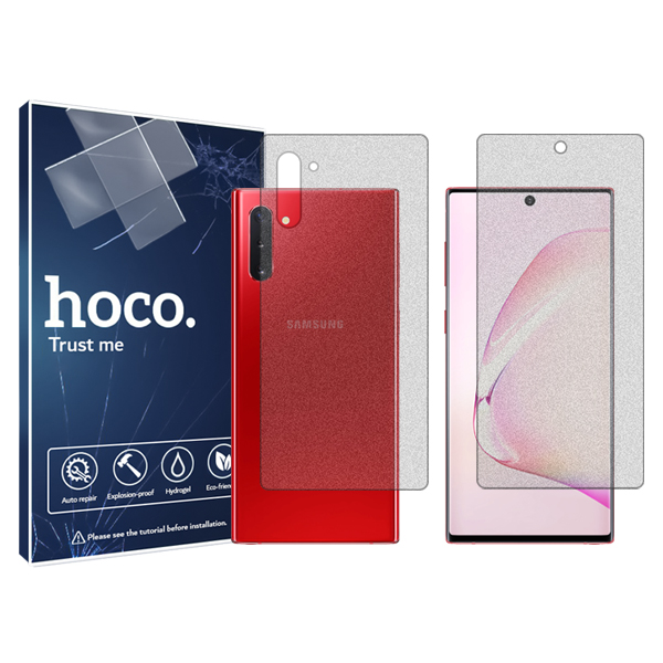 محافظ صفحه نمایش مات  هوکو مدل HyMTT مناسب برای گوشی موبایل سامسونگ Galaxy Note 10 به همراه محافظ پشت گوشی