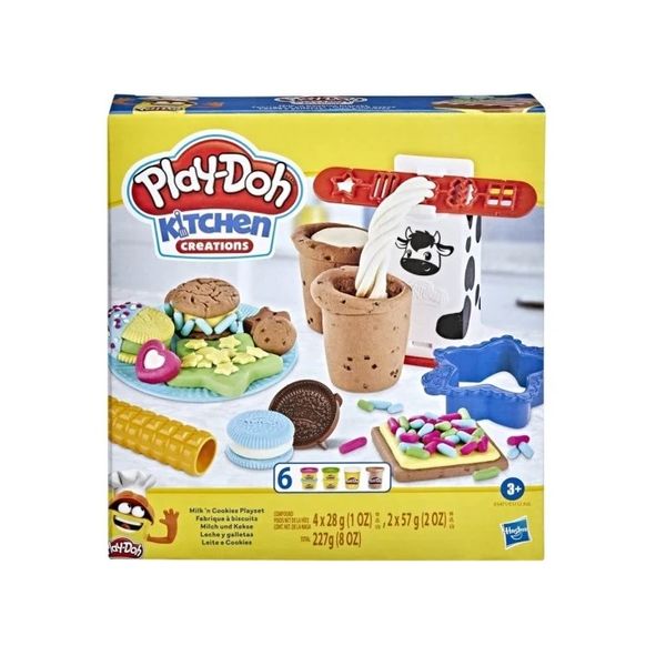 خمیر بازی هاسبرو مدل Milk N Cookies Playset Play-Doh کد E5112 - E5471