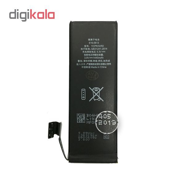 باتری آیفون مدل 0613-616 APN با ظرفیت 1440 میلی آمپر ساعت مناسب برای گوشی موبایل اپل iPhone 5 