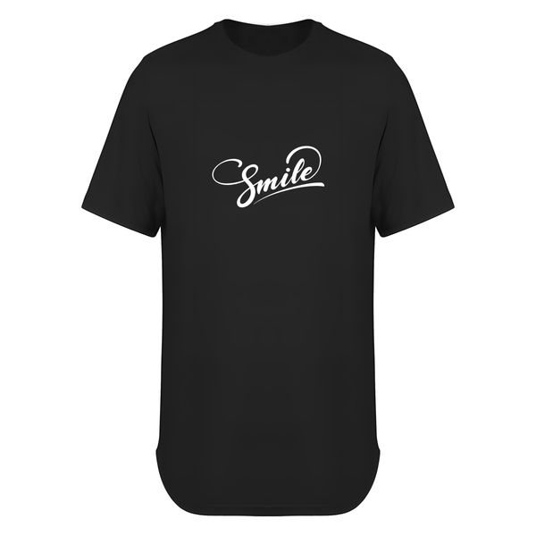 تی شرت لانگ آستین کوتاه مردانه مدل نوشته Smile کد T042