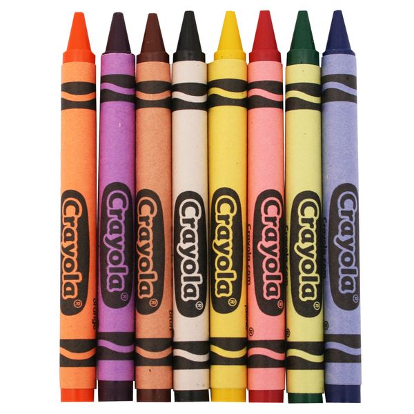 مداد شمعی 8 رنگ کرایولا مدل 3008CR