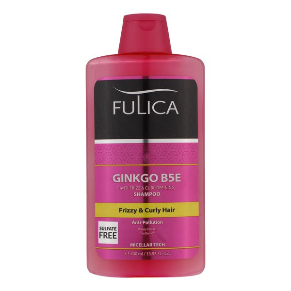 شامپو مو فولیکا مدل GINKGO B5E مناسب موهای شکننده و مجعد حجم 400 میلی لیتر