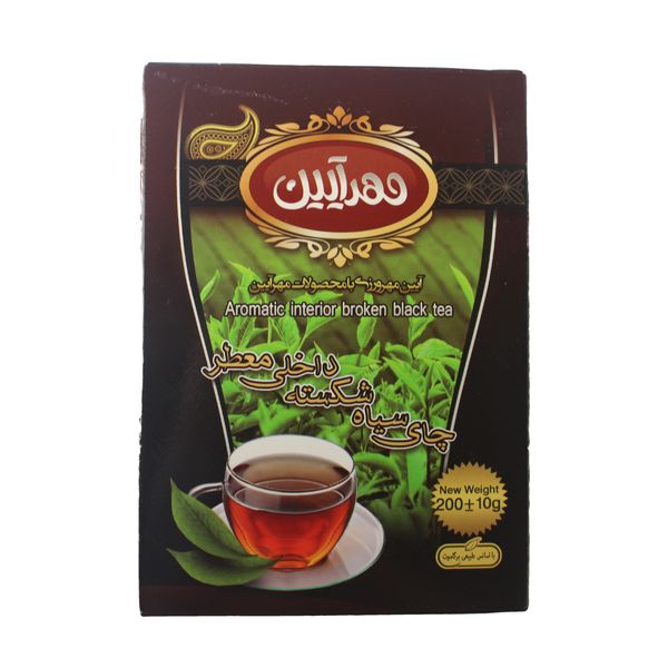 چای سیاه شکسته ممتاز ایرانی معطر مهرآیین - 200 گرم