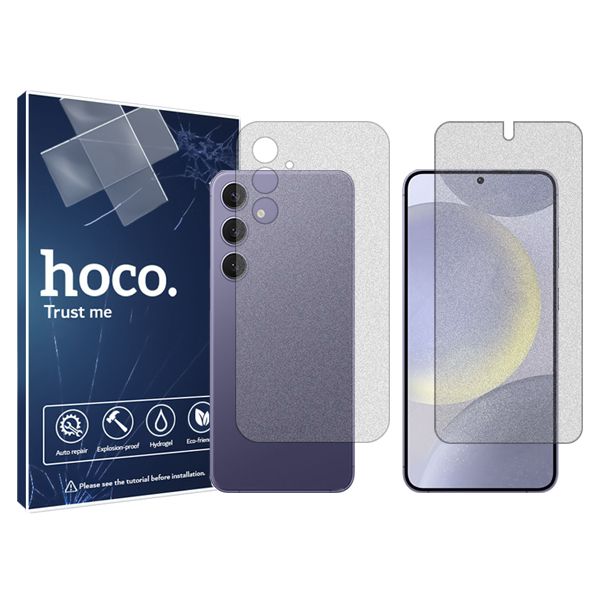 محافظ صفحه نمایش مات هوکو مدل HyMTT مناسب برای گوشی موبایل سامسونگ  Galaxy S 24 Plus به همراه محافظ پشت گوشی
