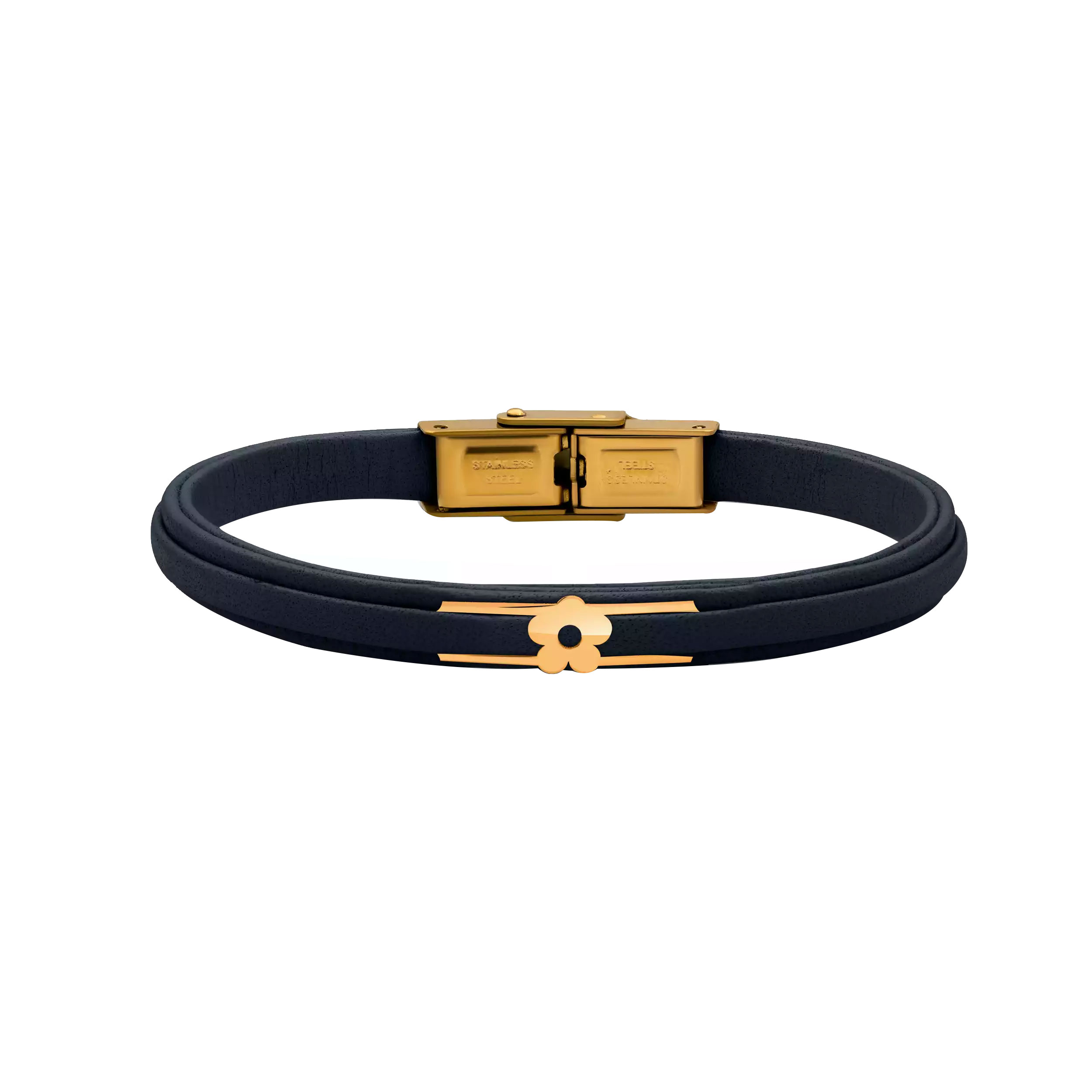 دستبند طلا 18 عیار زنانه روبی آرت گالری مدل گل پنج پر