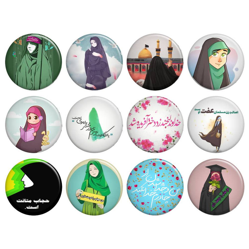 پیکسل گالری باجو طرح حجاب کد 20 مجموعه 12 عددی