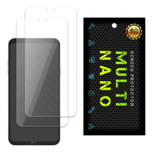 محافظ صفحه نمایش مولتی نانو مدل X-S2N مناسب برای گوشی موبایل ال جی Q6 Plus بسته 2 عددی