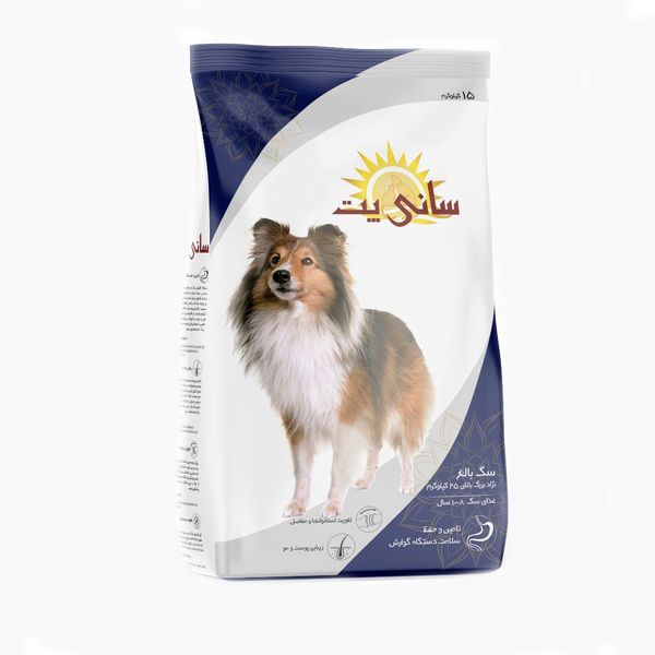 غذای خشک سگ سانی پت مدل بالغ نژاد بزرگ وزن 15 کیلوگرم