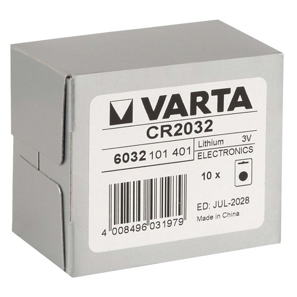 باتری سکه ای وارتا مدل CR-2032 بسته 10 عددی