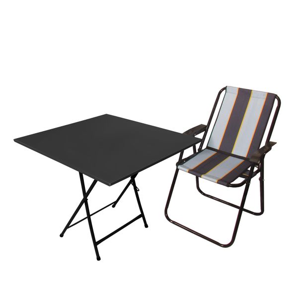 میز و صندلی تاشو سفری میزیمو مدل ساحلی کد 2614