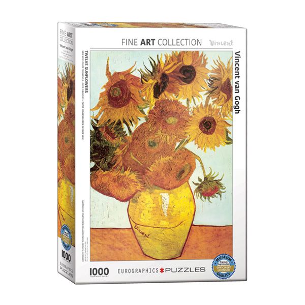 پازل 1000 تکه یوروگرافیکس پازلز مدل Twelve Sunflower